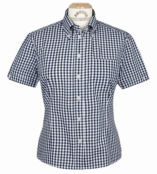 CAMISA BRUTUS PARA CHICA MOD. GINGHAM AZUL